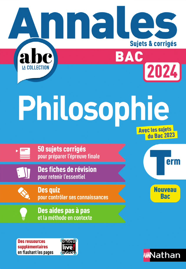 Annales Philosophie 2024