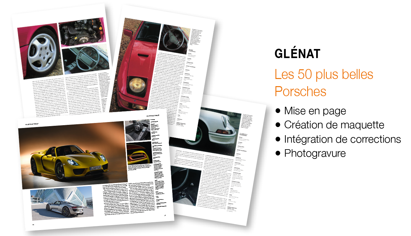 Images tirées du livre &quot;Les 50 plus belles Porsches&quot; des Éditions Glénat